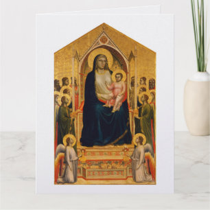 Giotto's Ognissanti (All Saints) Madonna Maestà,  Card