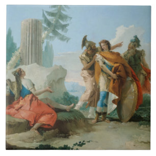 Giovanni Battista Tiepolo - Armida Abandoned Tile
