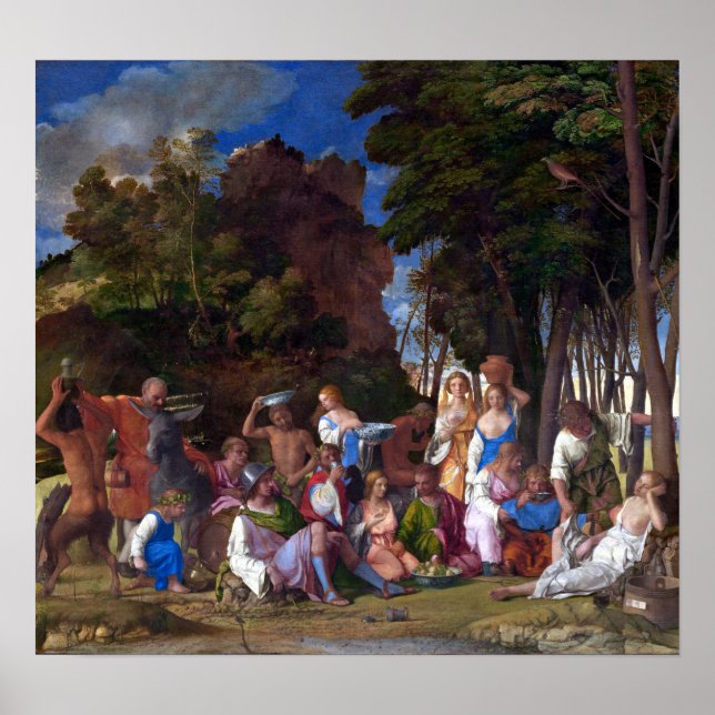 Giovanni Bellini Titian Feast of the Gods Poster (Front)