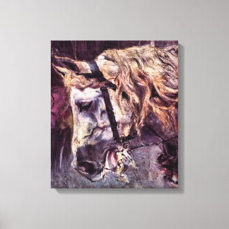 Giovanni Boldini - Head of a horse Canvas Print