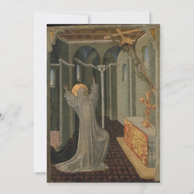 Giovanni di Paolo - Saint Catherine of Siena Recei Invitation (Front)