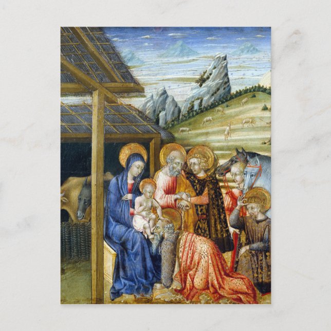 Giovanni di Paolo The Adoration of the Magi Postcard (Front)