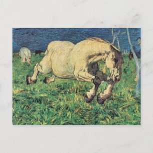 Giovanni Segantini - Galloping horse Postcard