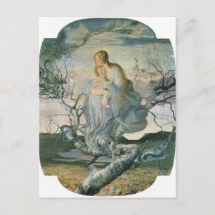 Giovanni Segantini - Life angel Postcard