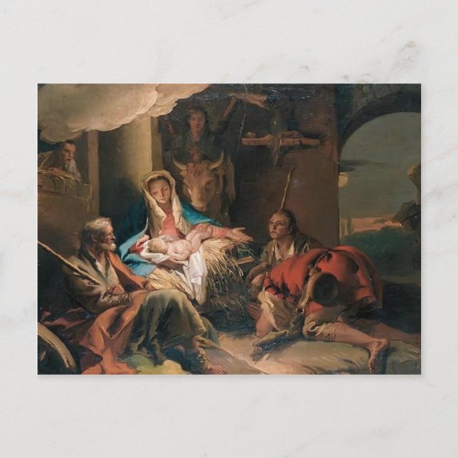 Giovanni Tiepolo- The Adoration of the Shepherds Postcard (Front)