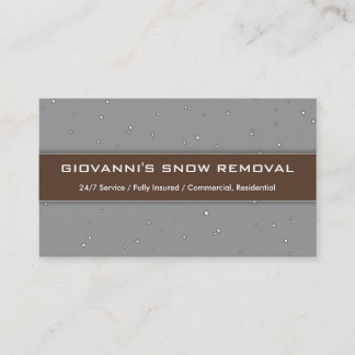 "Giovanni's Snow Removal" Business Card