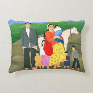 Gipsy Family 1986 Decorative Pillow
