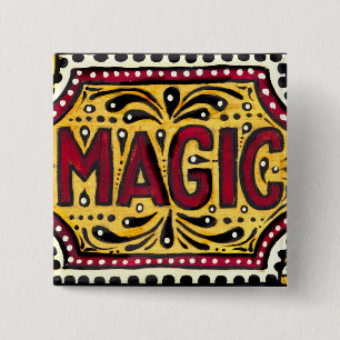 Gipsy Magic 2 Inch Square Button