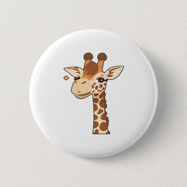 Giraaffe Essential T-Shirt 2 Inch Round Button (Front)