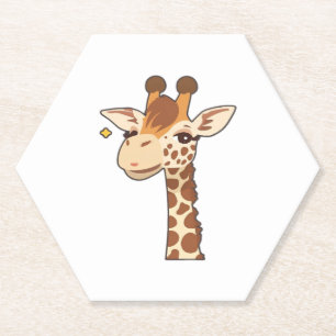 Giraaffe Essential T-Shirt Paper Coaster