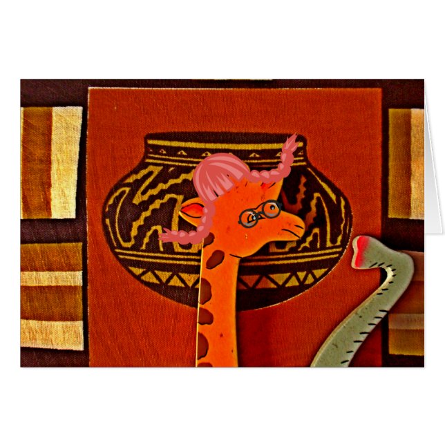 Girafe au muffin : Un joli design africain (Devant horizontal)