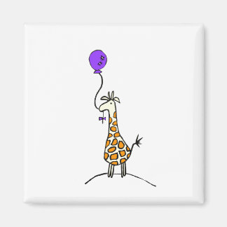 Girafe avec aimant à ballon