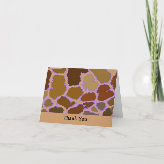 Girafe Imprimée Multicolore Merci (Devant)