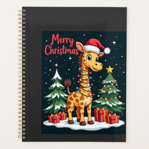 Girafe Joyeux Noël Éclairage de l'Arbre de Noël Pè