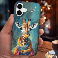 Girafe Mignonne et Fantaisiste Colorée