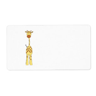 Girafe mignonne grande. Animal de bande dessinée