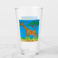 Girafe - Tasse en verre