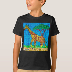 Girafe (vif) - T-Shirt Basique pour Garçon