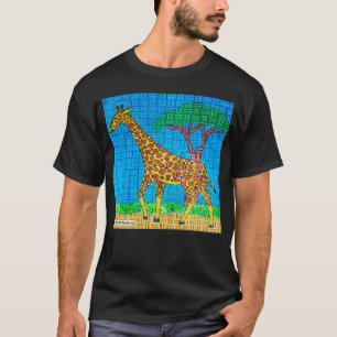 Girafe (vif) - T-Shirt foncé pour hommes