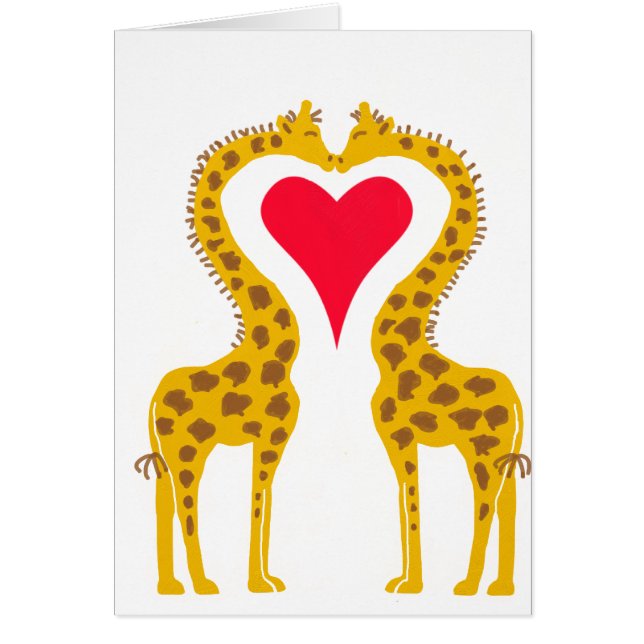 Girafes amoureux (Devant)