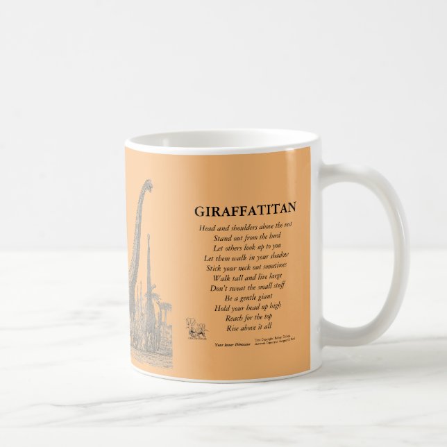 Giraffatitan Your Inner Dinosaur Mug Greg Paul (Right)