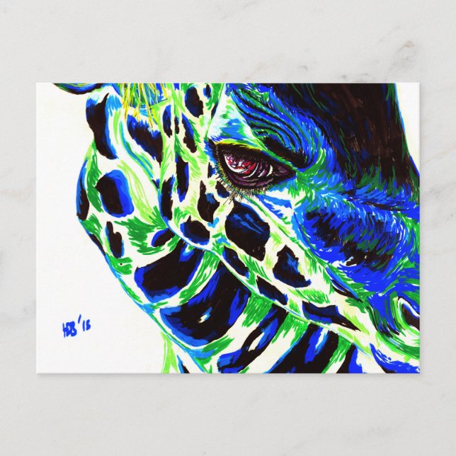 Giraffe 1 postcard (Front)