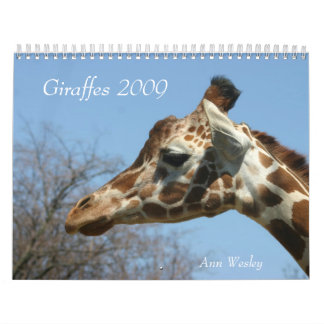 Giraffe 2009 Calendar