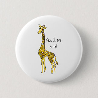 giraffe 2 inch round button