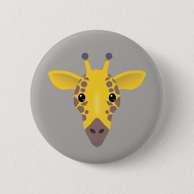 Giraffe 2 Inch Round Button (Front)