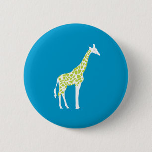 giraffe 2 inch round button