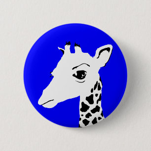 giraffe 2 inch round button