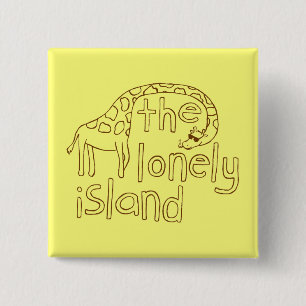 Giraffe 2 Inch Square Button