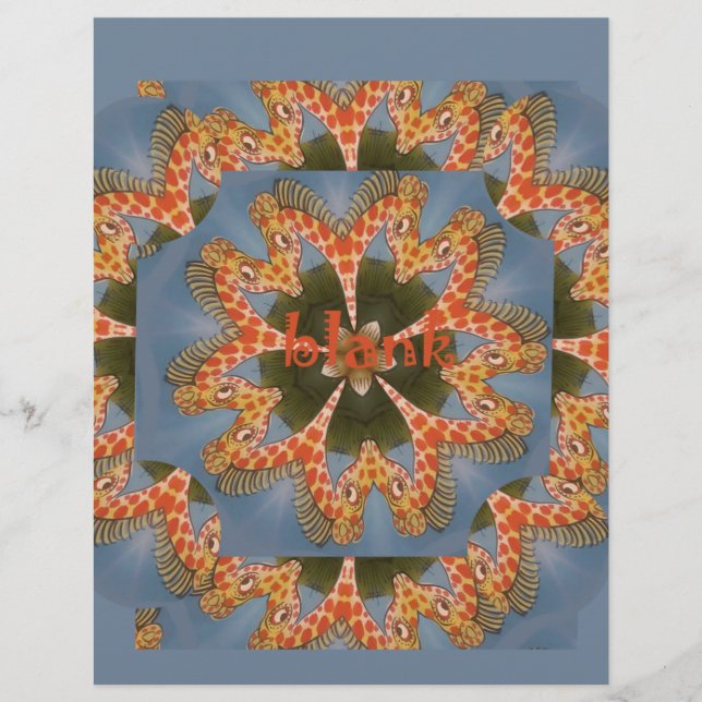 Giraffe Abstract Art Print (Front)