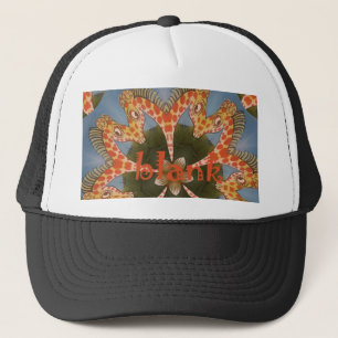 Giraffe Abstract Art Print Trucker Hat