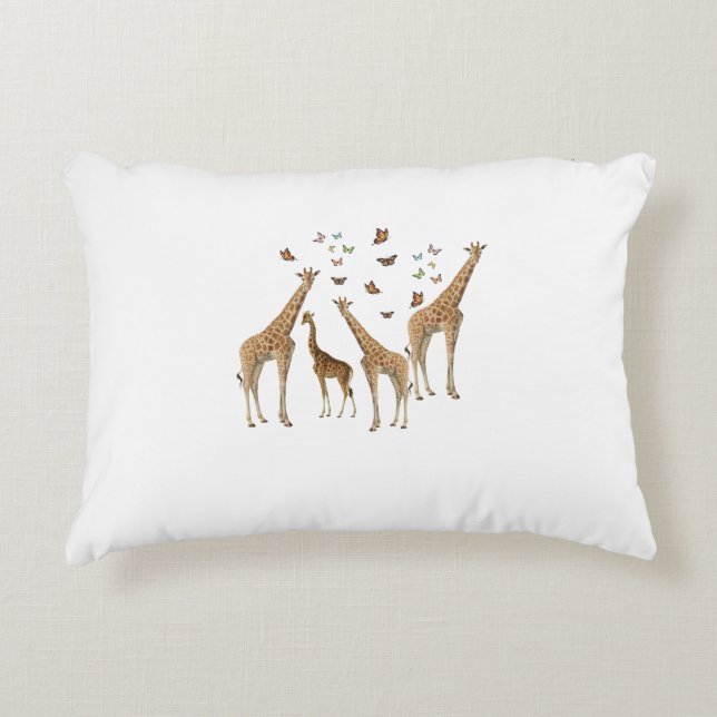 Giraffe Accent Pillow by Posh Little Finds (Front)