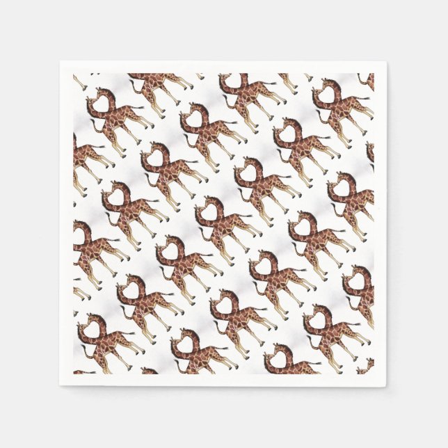 Giraffe Africa Personalize Destiny Destiny'S Napkin (Front)
