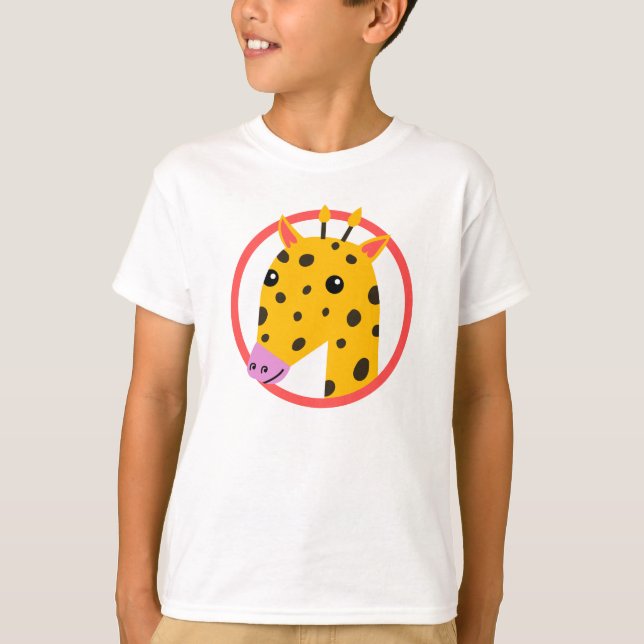 Giraffe 🦒 amant enfants T-shirt (Devant)