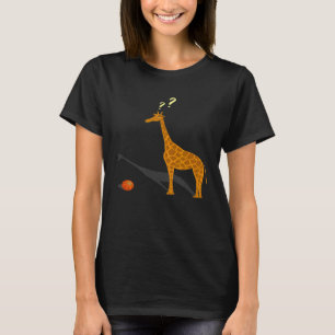 Giraffe And Basketball T-Shirt