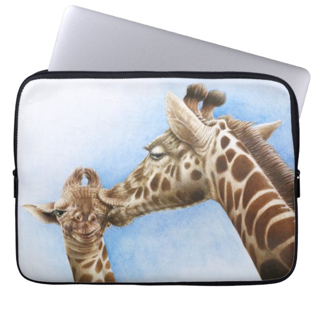 Giraffe and Calf Electronics Bag (Front)