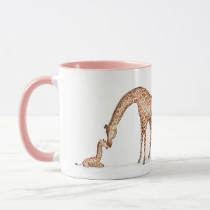 Giraffe and calf Mother's Day mug