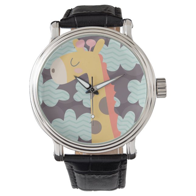 Giraffe and Clouds Watch (Front)