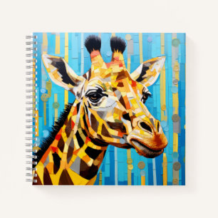 Giraffe Animal Art Decor Paint Mosaic  Notebook