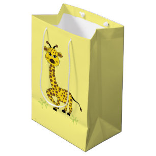 Giraffe Animal Art Kids Cute Medium Gift Bag