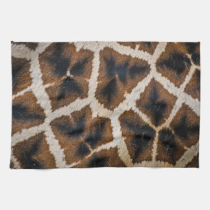 giraffe animal fur skin texture wild leather patte kitchen towel