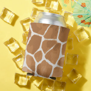 Giraffe Animal Pattern Can Cooler