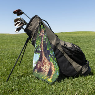 Giraffe Animal Personalized Golf Towel