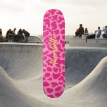 Giraffe Animal Print Custom Skateboard<br><div class="desc">Safari Theme. Cream and light brown giraffe print. This is a simple,  elegant,  and wild design Perfect for Giraffe lovers.</div>