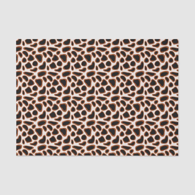 Giraffe Animal Print Pattern Tissue Paper (Front)