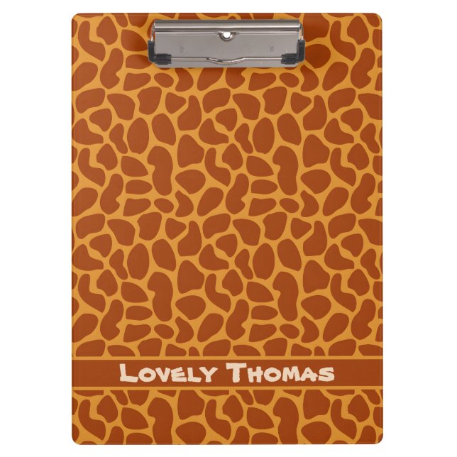 Giraffe Animal Skin Clipboard (Front)