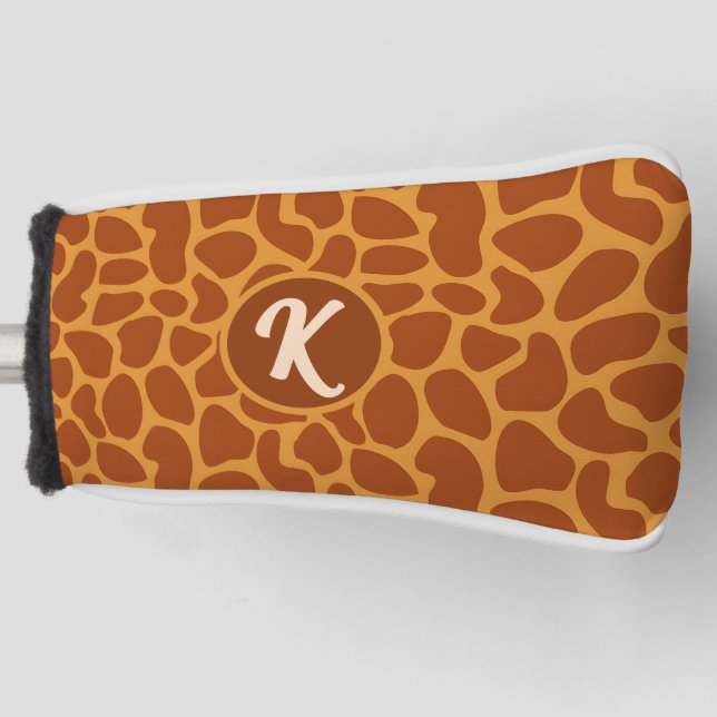 Giraffe Animal Skin Golf Head Cover (Front)
